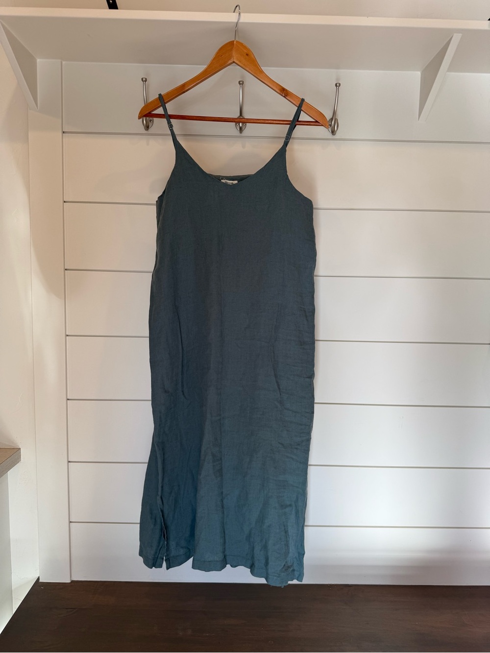 Threads by Bed Threads Linen Maxi Slip Dress Small